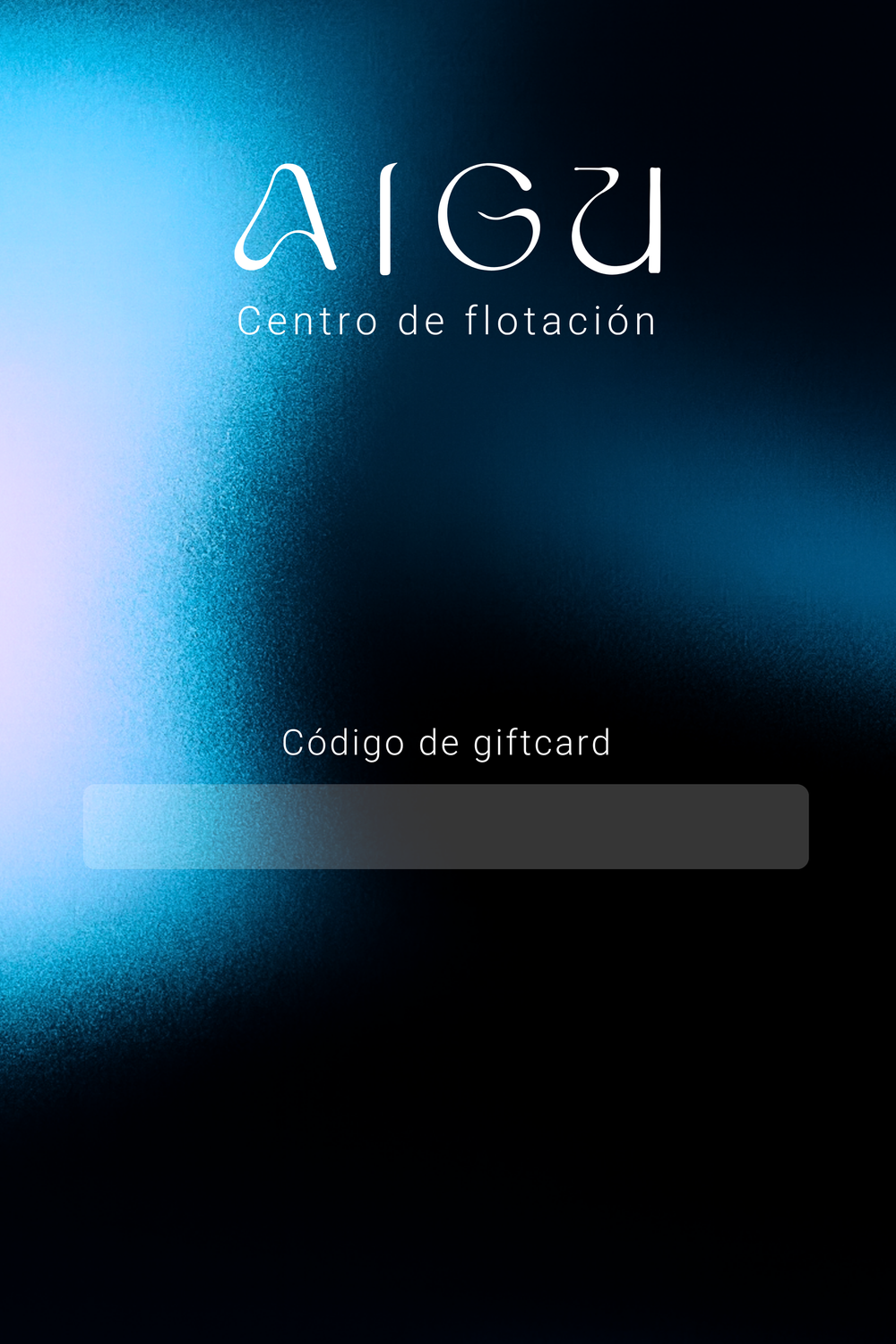 Giftcards AIGU (Horario Libre)
